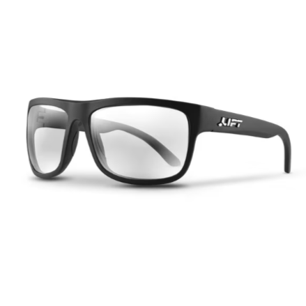 LIFT Safety EBE-18MKC Banshee Safety Glasses - Matte Black Frame - Clear Lens