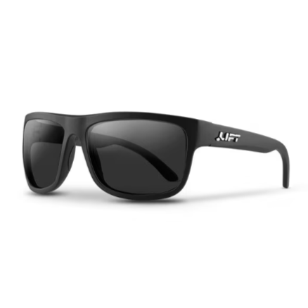 LIFT Safety EBE-18MKP Banshee Safety Glasses - Matte Black Frame - Polarized Smoke Lens