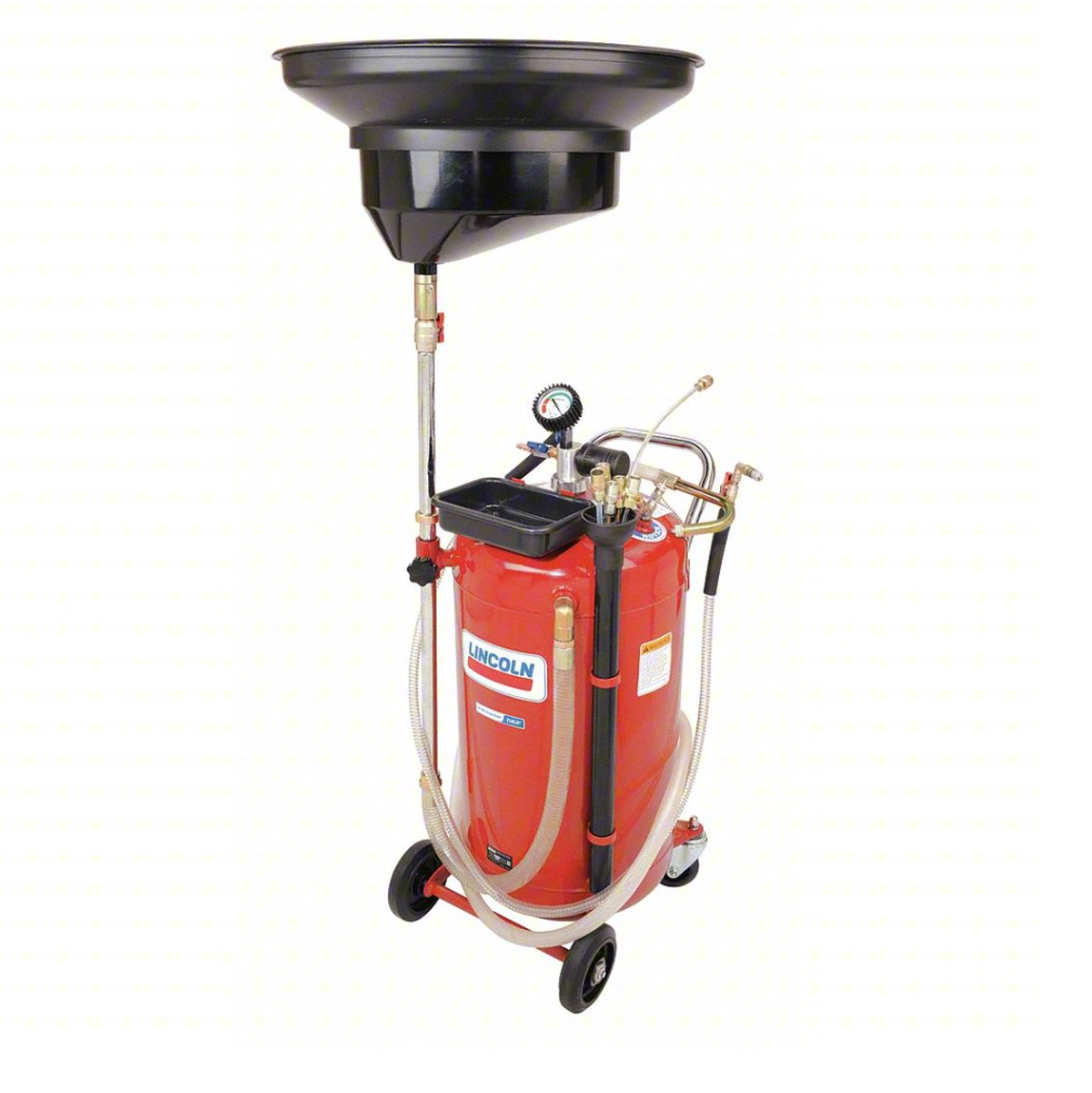 Lincoln 3639 Fluid Drain and Evacuator Combo, 25 Gallon Capacity