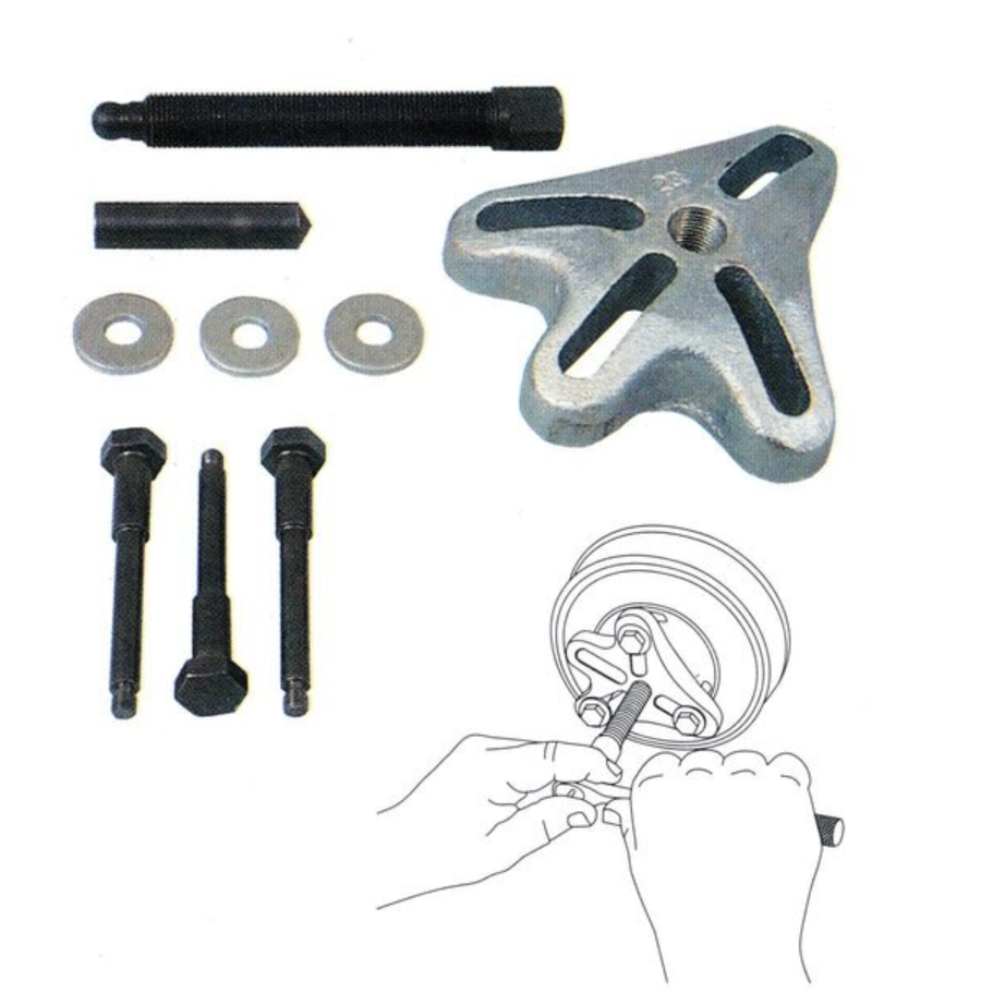 Lisle 45300 Harmonic Balancer Puller for GM – Clark's Tool & Equipment