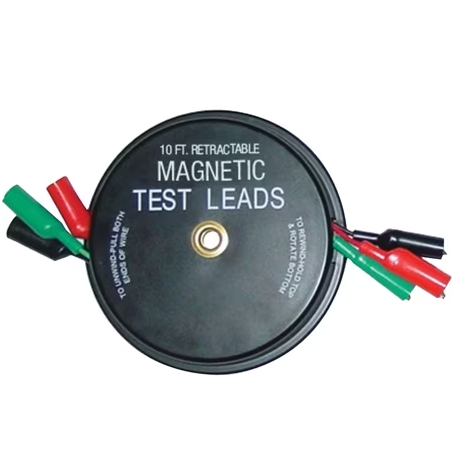 Lang 1135 Magnetic Retractable Test Leads - 3 Leads x 10ft.