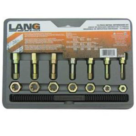 Lang 2584 15pc. Master Metric Thread Restorer Set – Clark's Tool