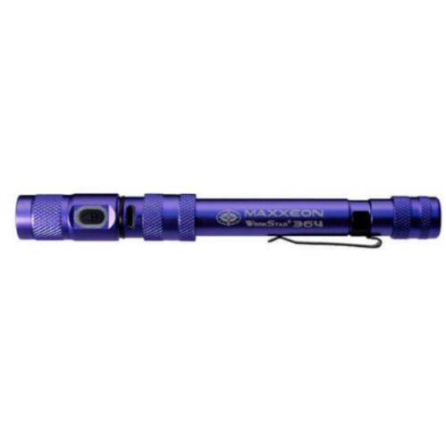 Maxxeon MXN00364 WorkStar® UV Rechargeable Zoom UV Leak Detection Light