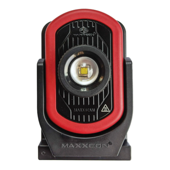 Maxxeon MXN00900 WorkStar® MAXXBEAM™ LED Work Light, Wireless Charging, Zoom Lens, 1200 Lumens