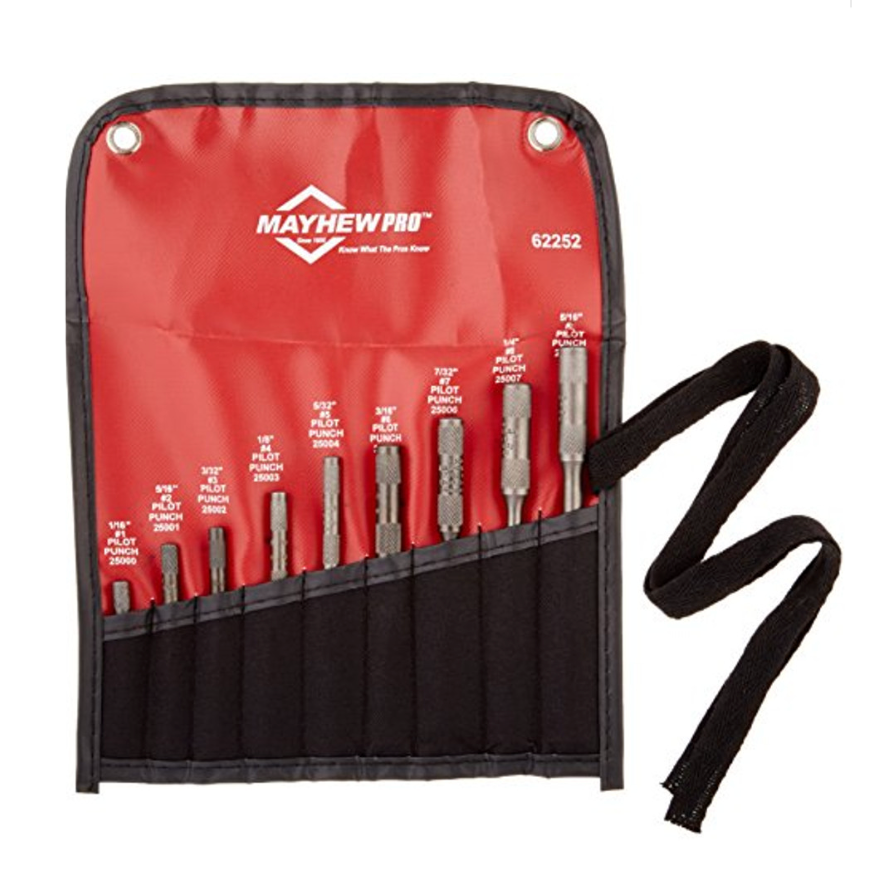 Mayhew 62252 – 9pc Pro Pilot Punch Kit – Clark's Tool & Equipment