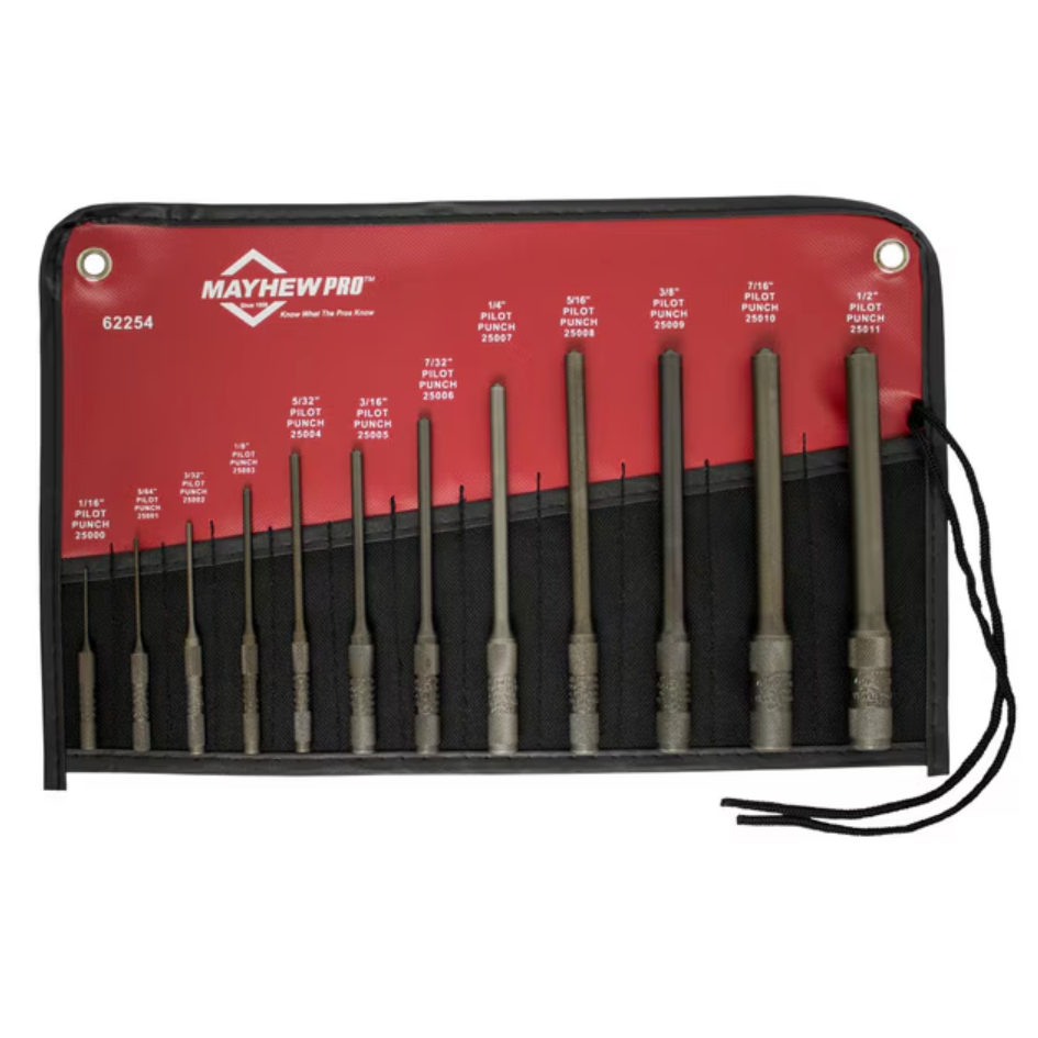 Mayhew 62254 Pro Pilot Punch Kit, 12pc – Clark's Tool & Equipment