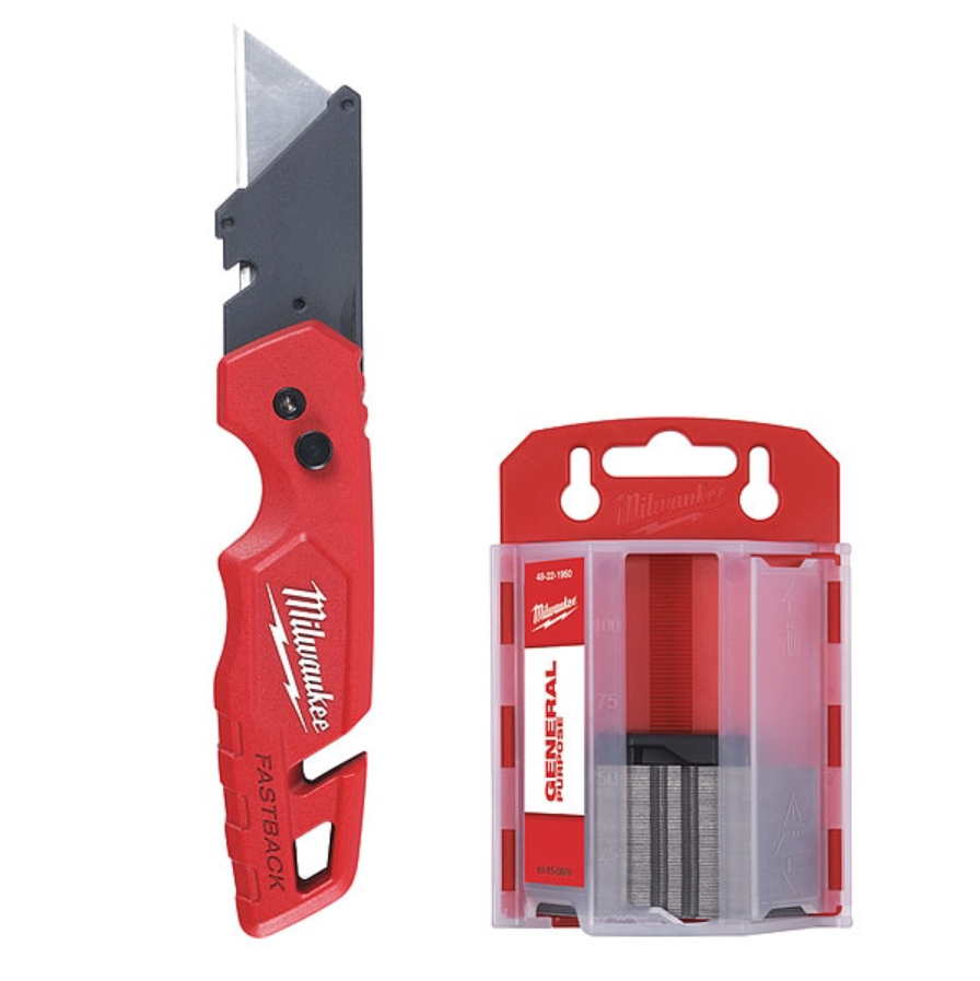 Milwaukee 48-22-1504 FASTBACK™ Folding Utility Knife and Blades