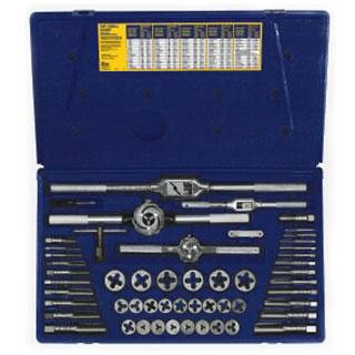 Irwin 24640 53-pc Machine Screw / Fractional Tap & Hex Die Set