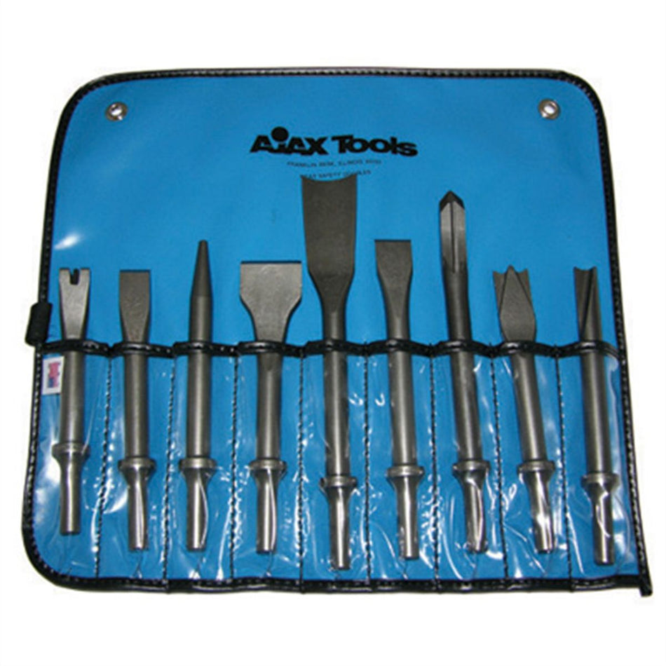Ajax Tools A9029 Air Chisel Set 9-Pc