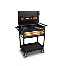 GearWrench 83167 - 32" 2 Drawer Black and Orange Utility Cart