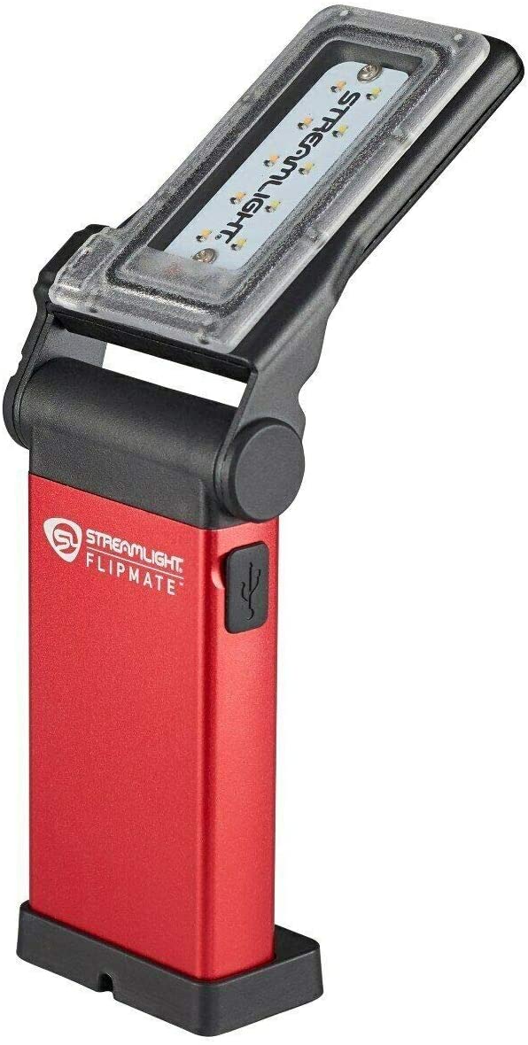 Streamlight 61501 Flipmate USB Rechargeable Multi-Function Compact Work Light-RED