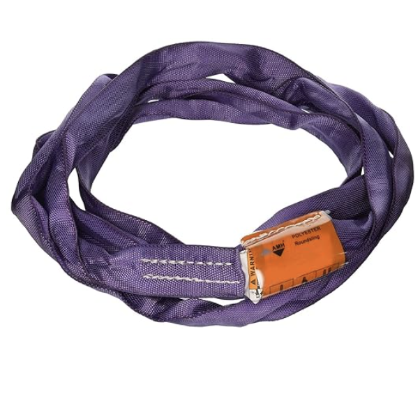 All Material Handling DR106 Round Sling, WLL 2600 lb, 6' Double Jacket, Purple