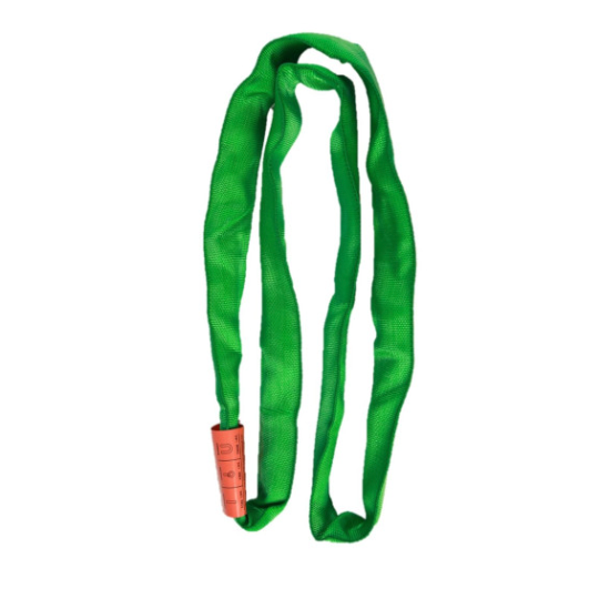 All Material Handling DR204 Round Sling, WLL 5300 lb, 4' Double Jacket, Green