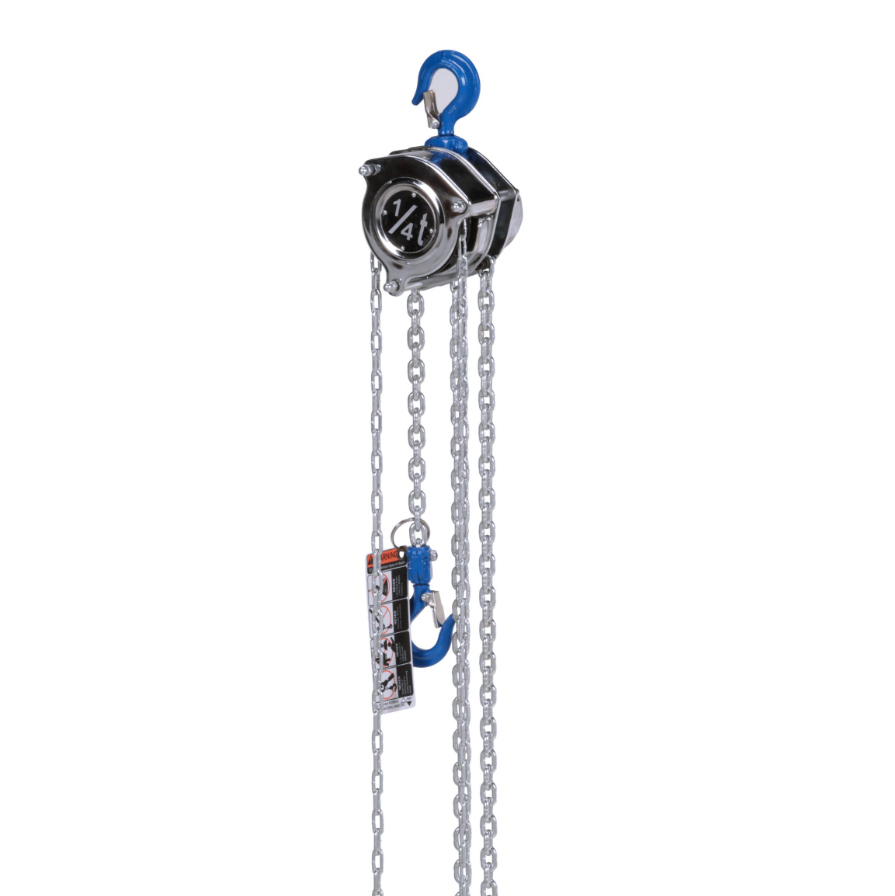 All Material Handling MM003-15 Mini Manual Hand Chain Hoist, 1/4 Ton, 15' Lift