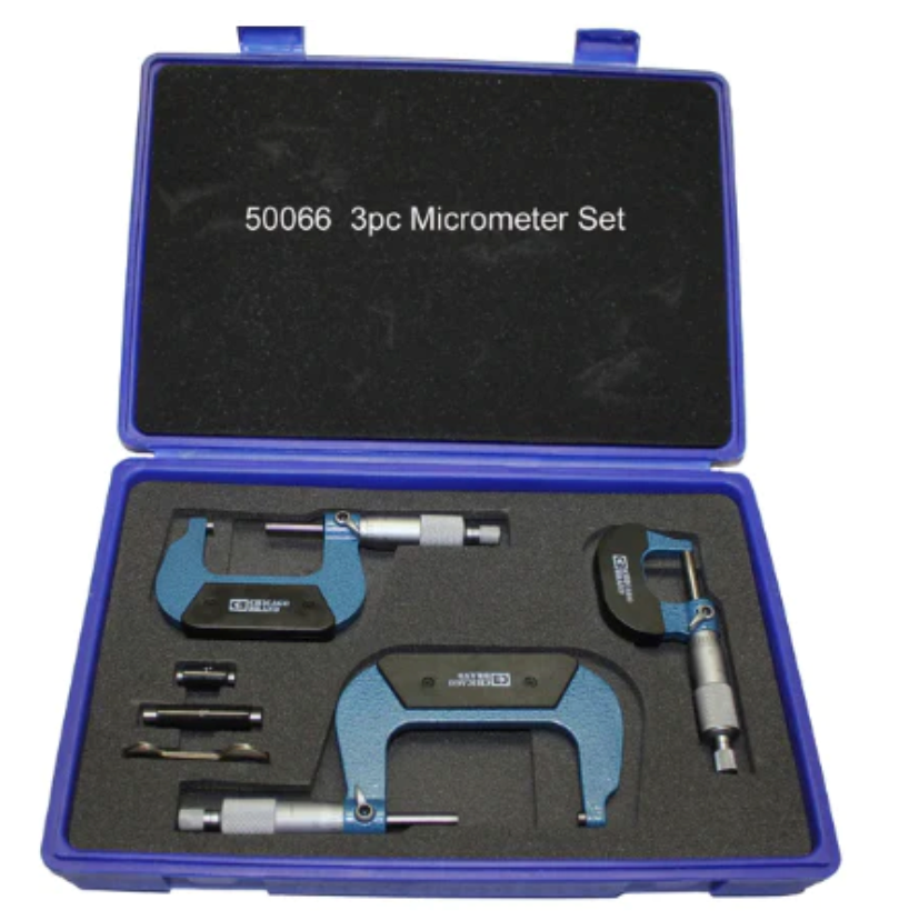 Chicago Brand 50066 0-3" Outside Micrometer Set
