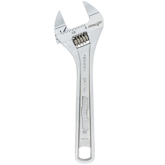 CHANNELLOCK® 806SW - 6" Precision Adjustable Wrench with Extra Slim Jaw
