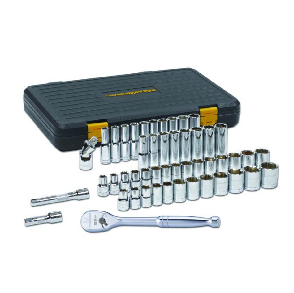 GearWrench 80700P - 49 Piece 1/2" Drive 6 Point 120XP™ Standard and Deep SAE/Metric Mechanics Tool Set