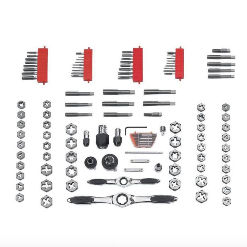 GearWrench 82812 - 114 Piece SAE/Metric Ratcheting Tap and Die Set