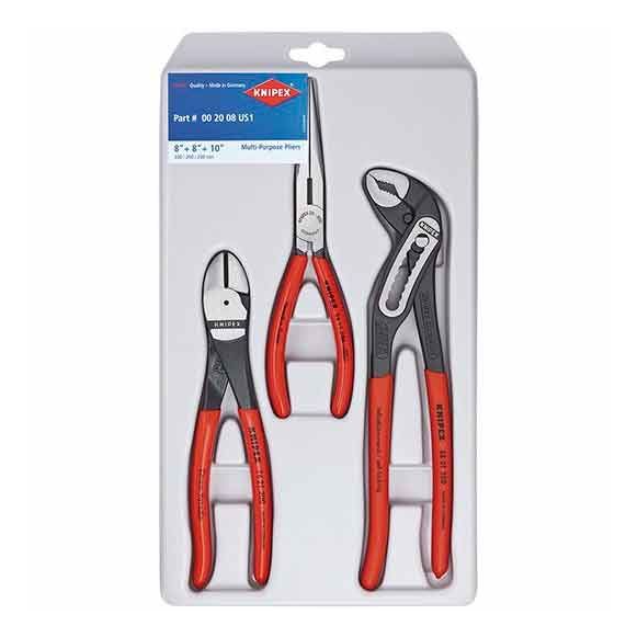 Knipex 002008US1 Universal Set of Pliers - 3pc