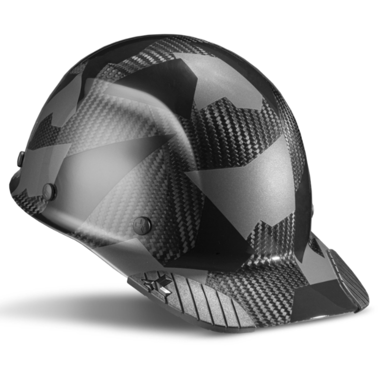 LIFT Safety HDCC-20 DAX Carbon Fiber Cap Style Hard Hat - Ratchet Suspension - Full Black Camo