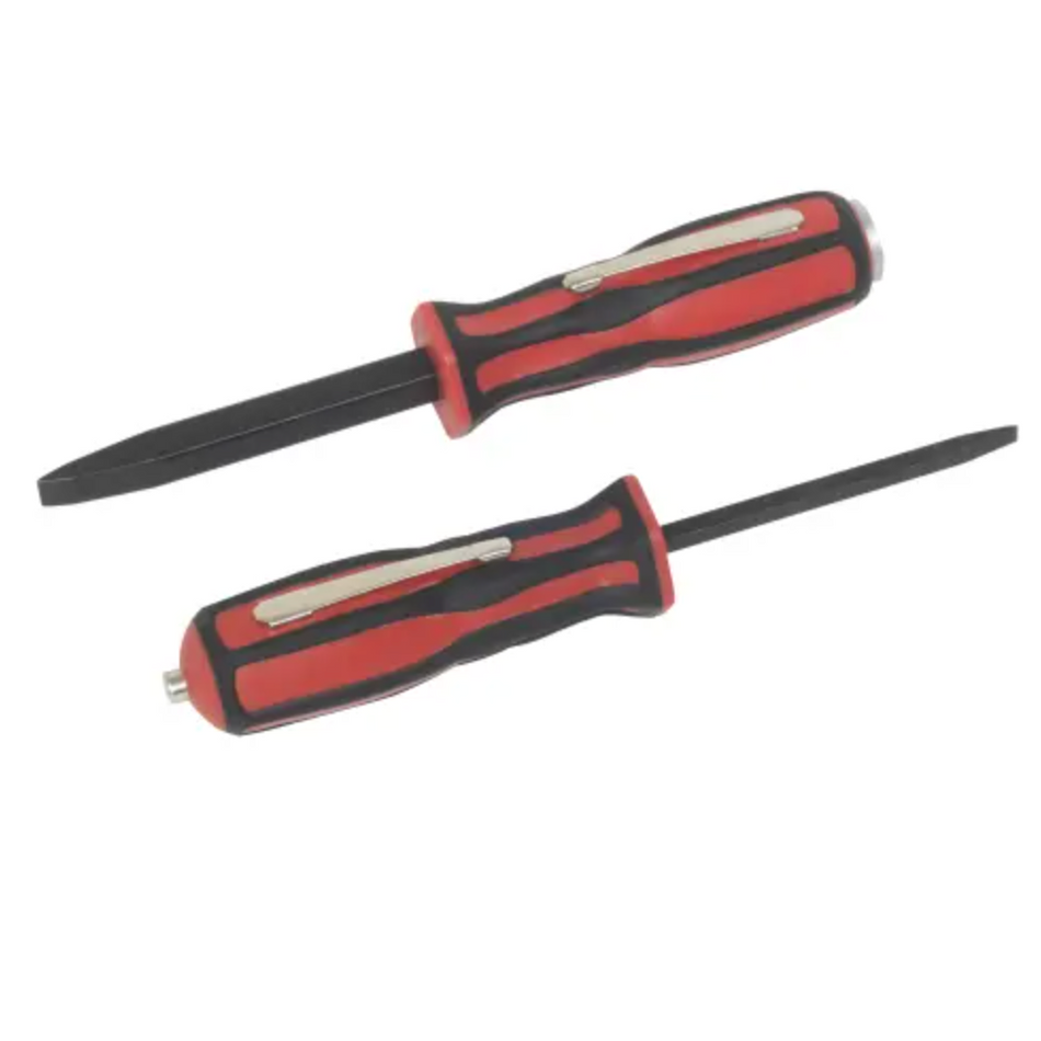 Lisle 35390 Straight Pocket Pry Bar Set, 2pc
