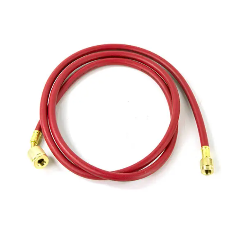 Mastercool 45723 72in Red Hose w/ Shut-Off Valve Fitting