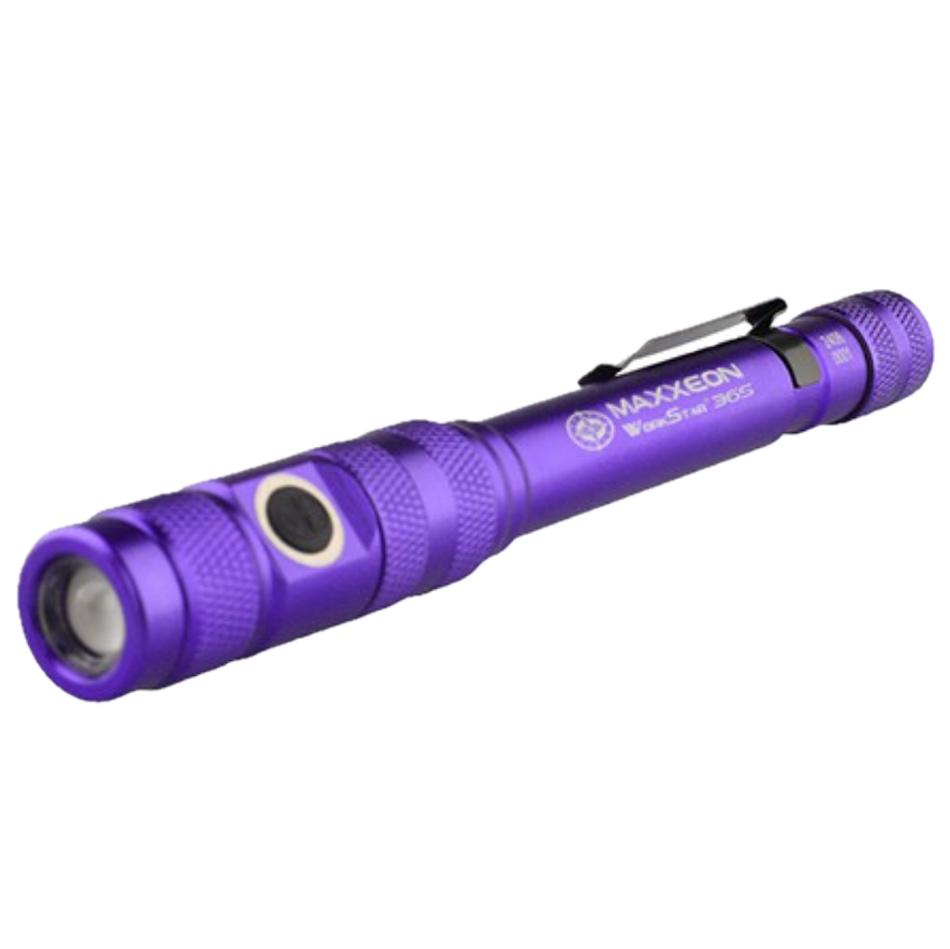 Maxxeon MXN00365 WorkStar® 365 UV Rechargeable Zoom UV Leak Detection Light
