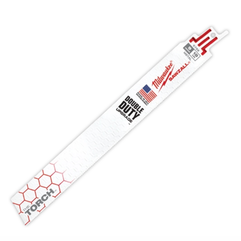 Milwaukee 48-00-5788 - 9" 18 TPI TORCH™ SAWZALL® Blade for Medium Metal (5 PK)