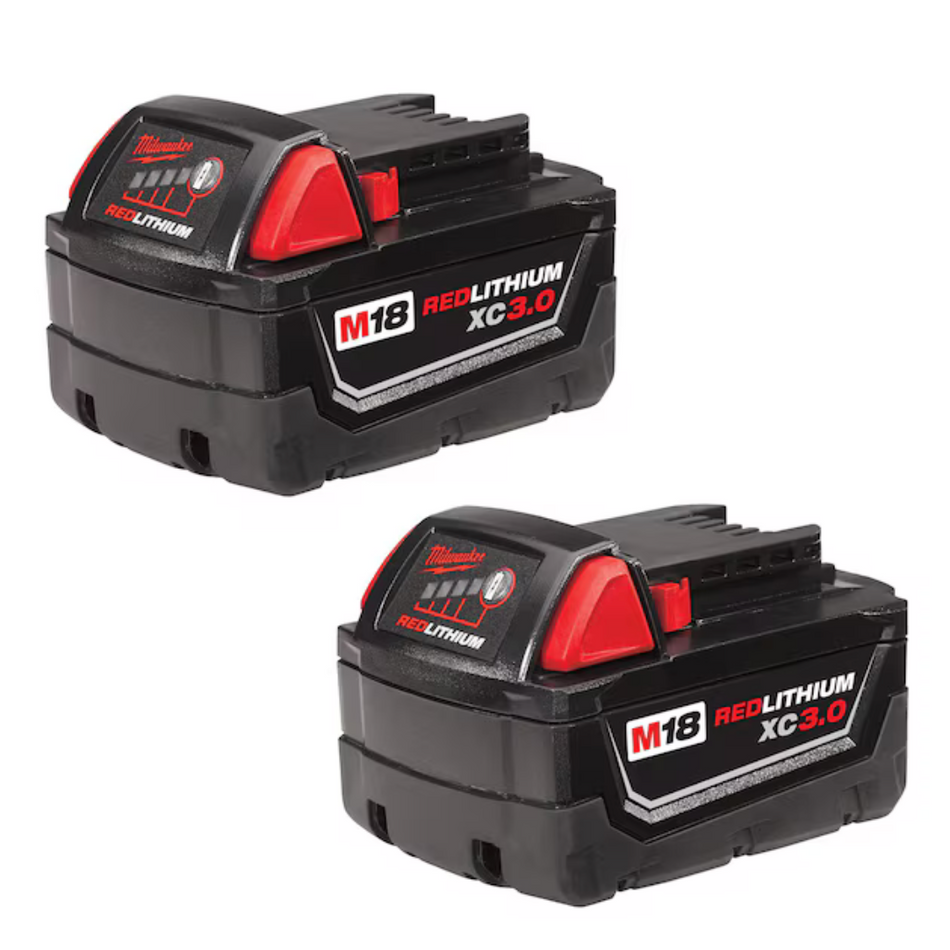 Milwaukee 48-11-1822 M18™ REDLITHIUM™ XC3.0 Battery 2-Pack