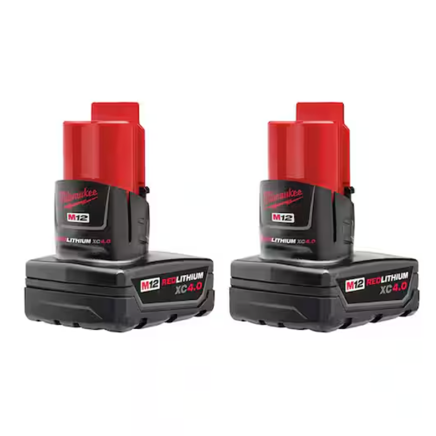 Milwaukee 48-11-2442 M12™ REDLITHIUM™ XC4.0 Battery Two Pack