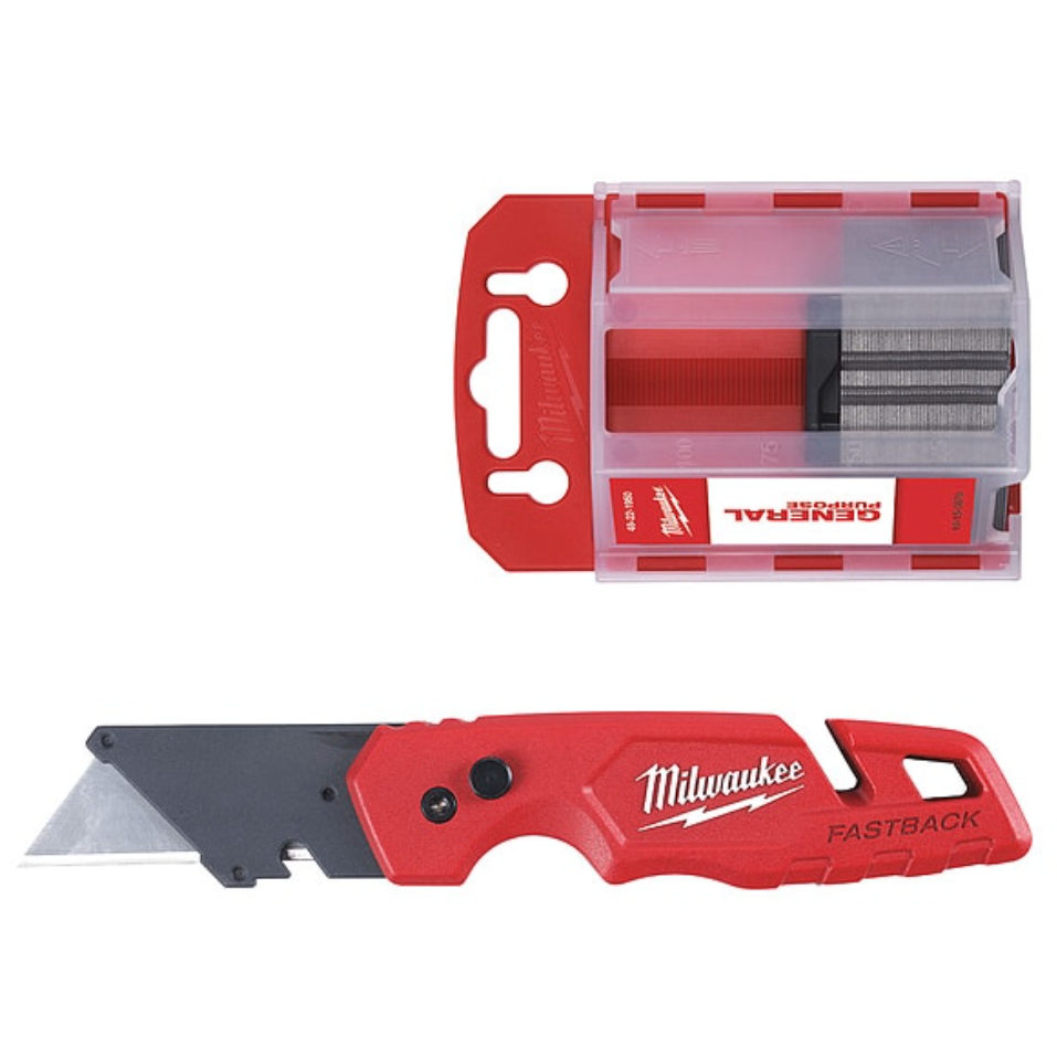 Milwaukee 48-22-1504 FASTBACK™ Folding Utility Knife and Blades