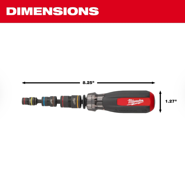 Milwaukee 48-22-2921 Multi-Nut Driver W/ SHOCKWAVE Impact Duty™ Magnetic Nut Drivers