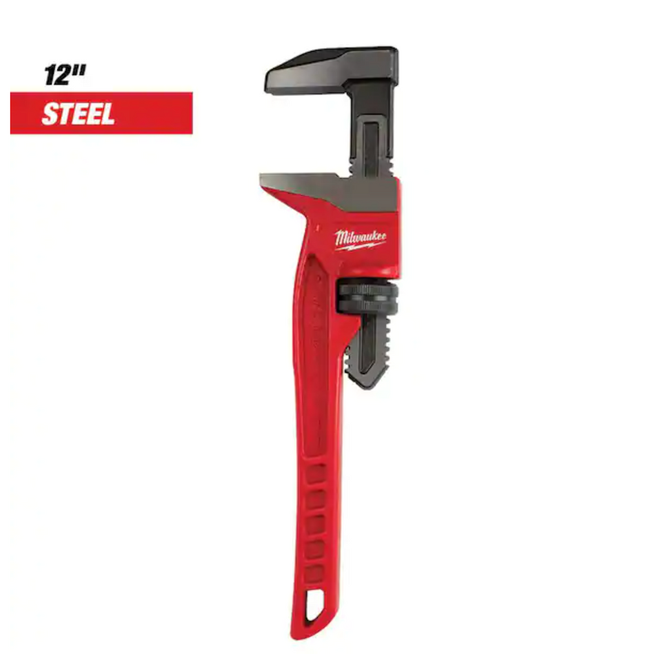 Milwaukee 48-22-7186 Smooth Jaw Pipe Wrench - 12"