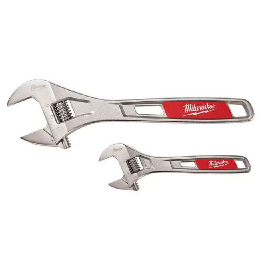 Milwaukee 48-22-7400 - 6” and 10” Adjustable Wrench Set, 2pc