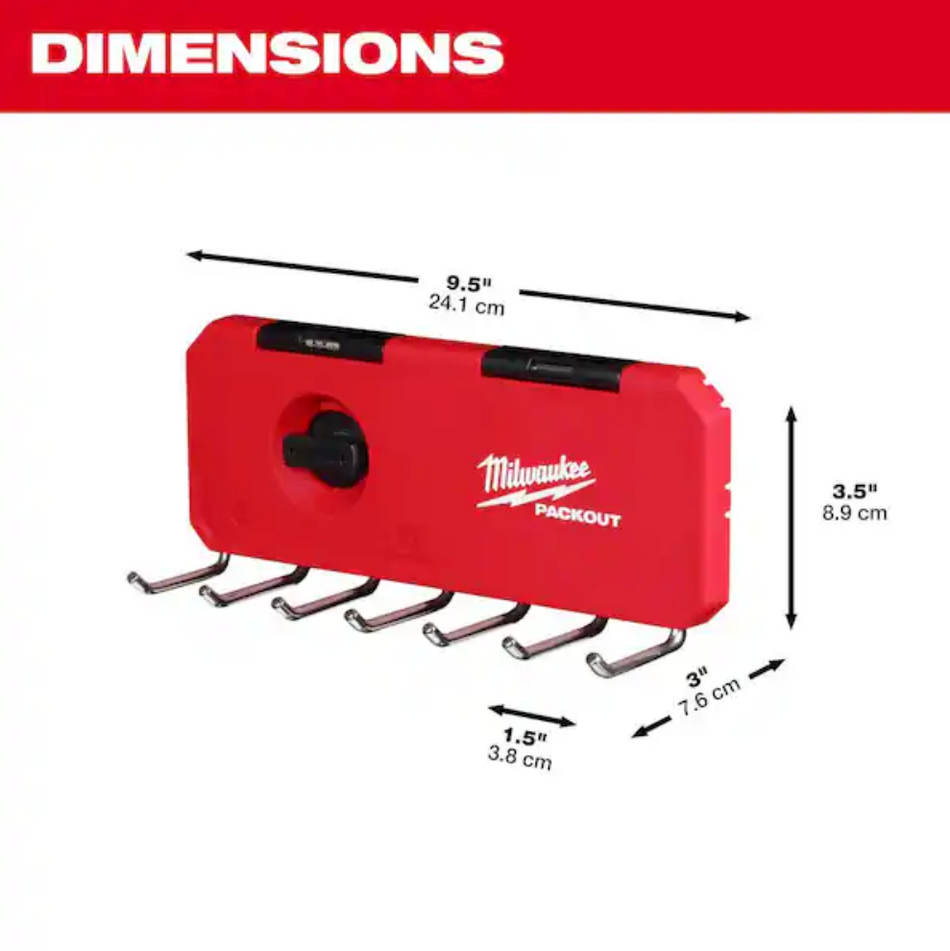 Milwaukee 48-22-8329 PACKOUT™ 7-Hook Rack