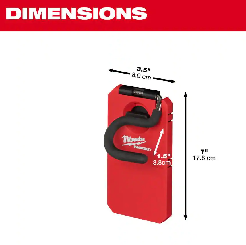 Milwaukee 48-22-8333 PACKOUT™ 4" S Hook