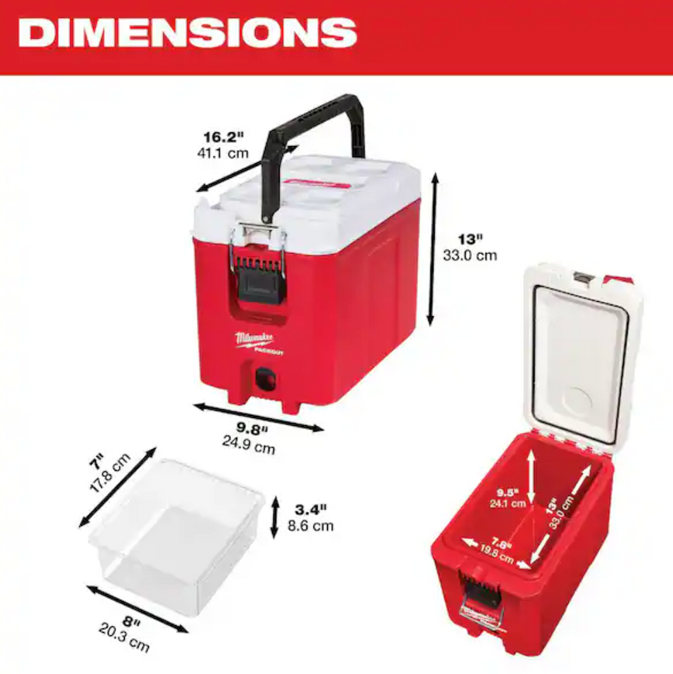 Milwaukee 48-22-8460 PACKOUT™ 16QT Compact Cooler