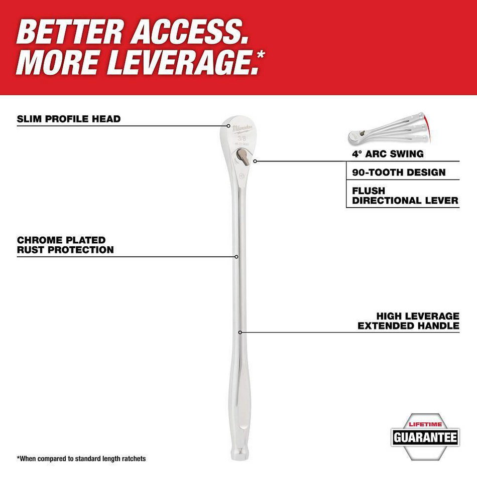 Milwaukee 48-22-9005 - 1/4" Drive 9" Ratchet