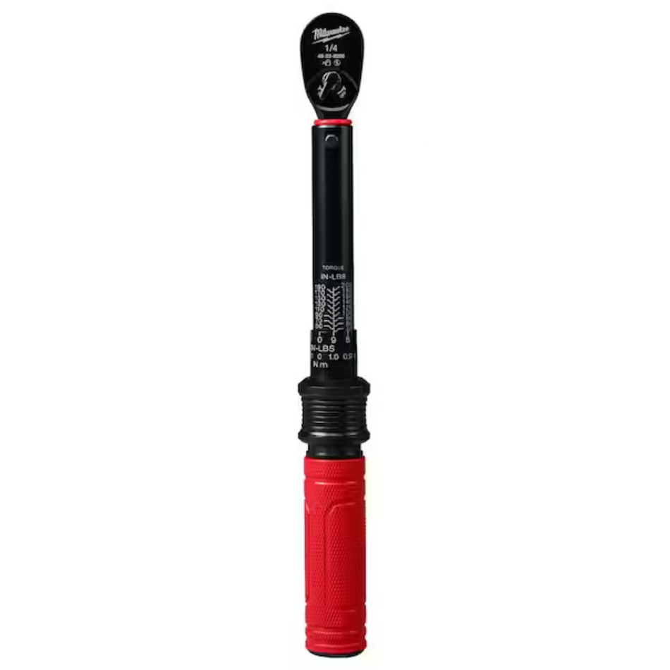 Milwaukee 48-22-9200 - 1/4” Drive Click Torque Wrench - 40-200 in/lbf