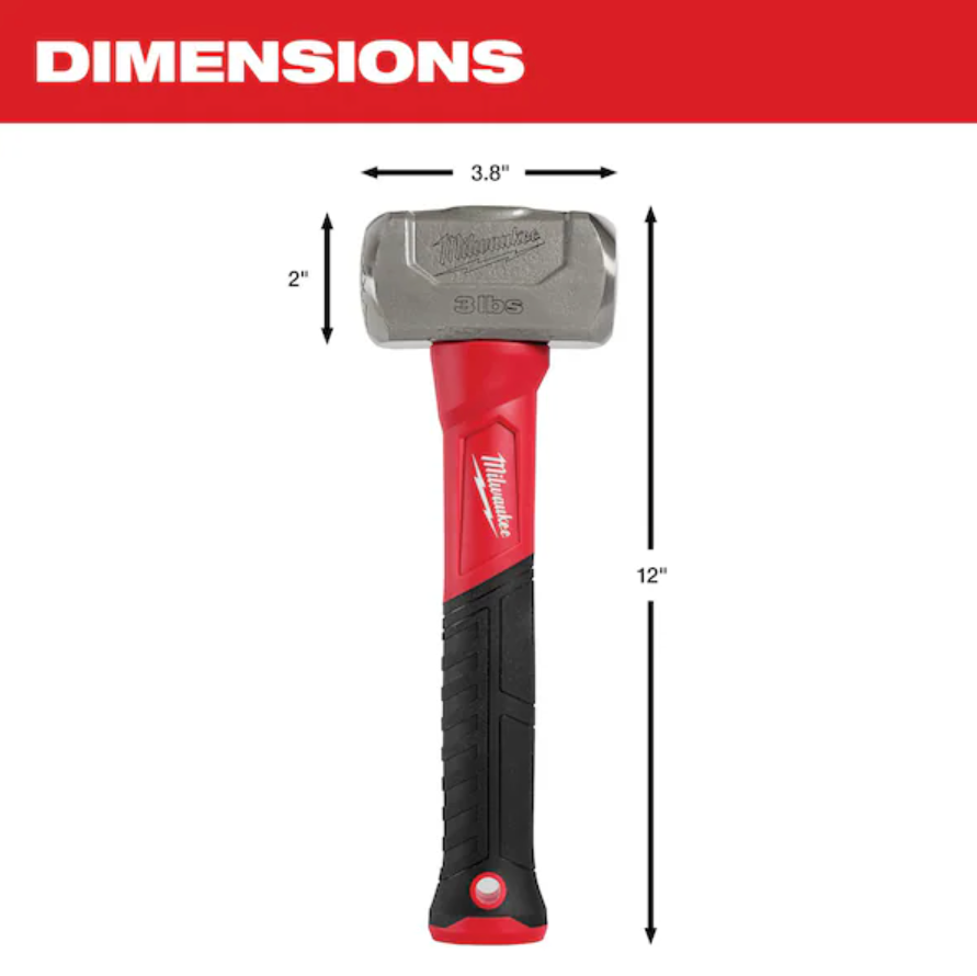 Milwaukee 48-22-9310 - 3lb Fiberglass Drilling Hammer