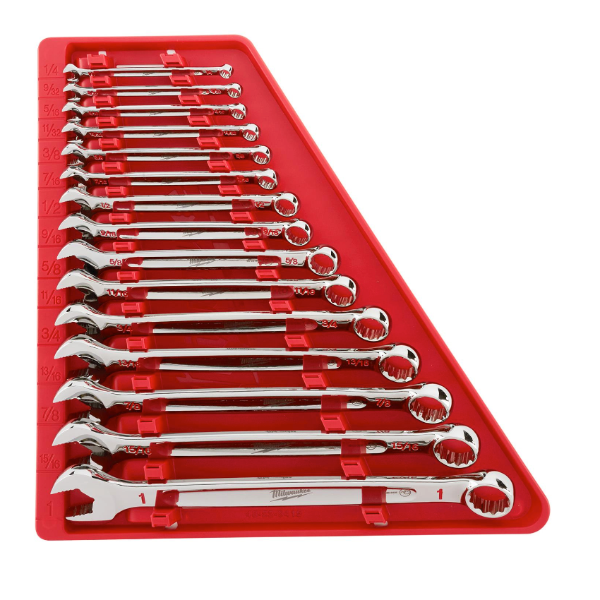 Milwaukee 48-22-9415 Combination Wrench Set - SAE 15PC