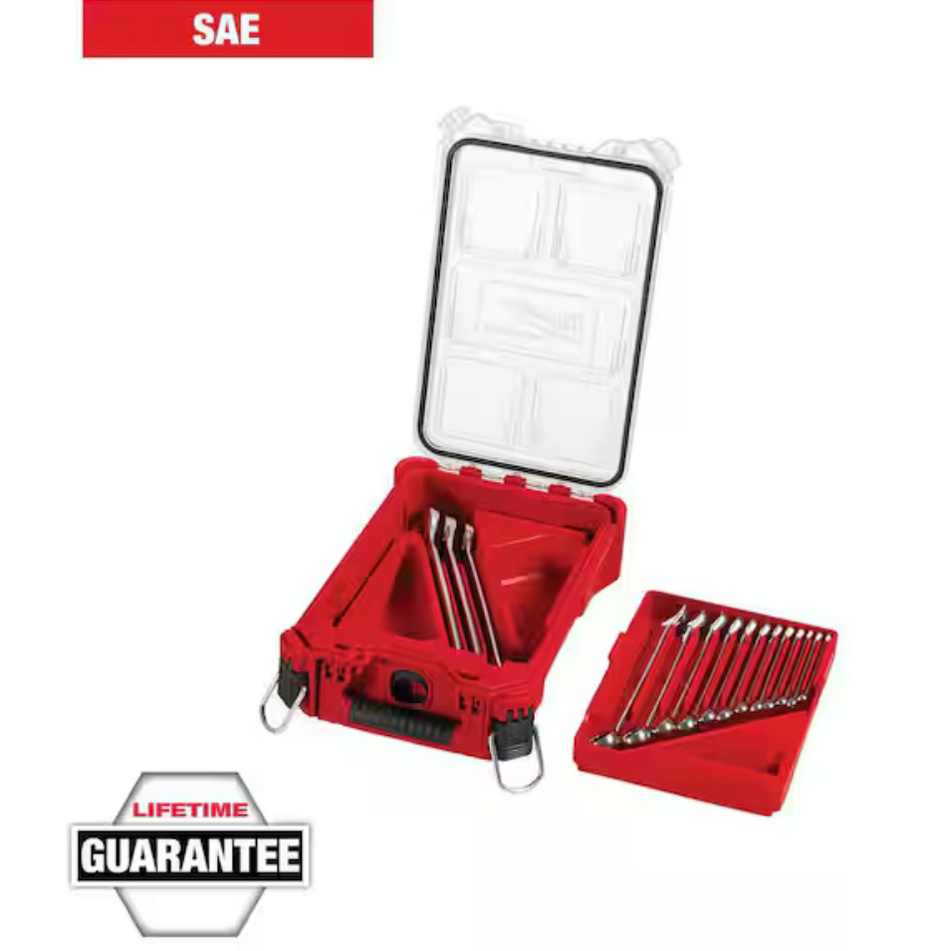 Milwaukee 48-22-9484 - 15pc SAE Combination Wrench Set with PACKOUT™ Compact Organizer