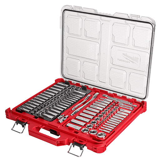 Milwaukee 48-22-9486 - 106pc 1/4" and 3/8" Metric & SAE Ratchet and Socket Set w/PACKOUT™ Low-Profile Organizer