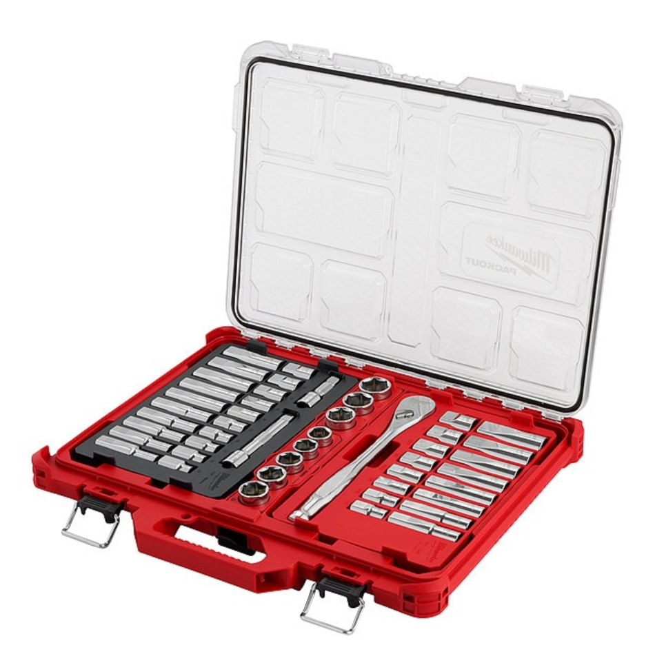 Milwaukee 48-22-9487 - 47pc 1/2" Drive Ratchet & Socket Set