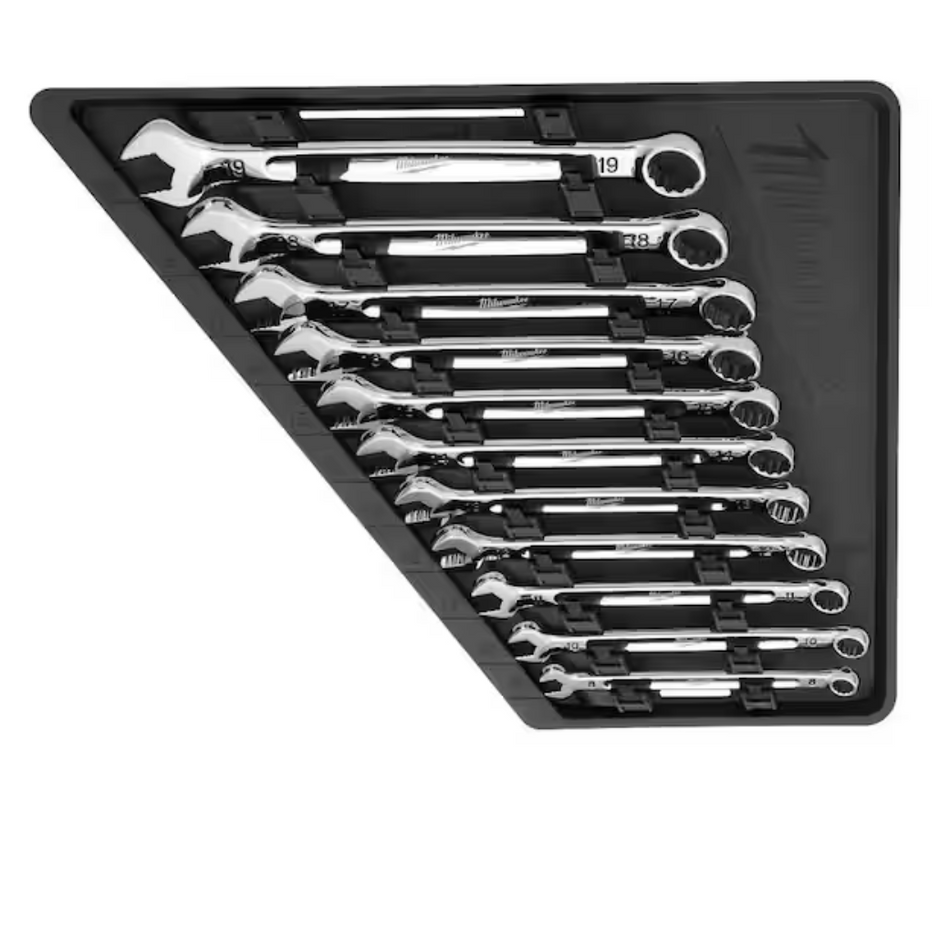 Milwaukee 48-22-9511 Metric Combination Wrench, 11pc