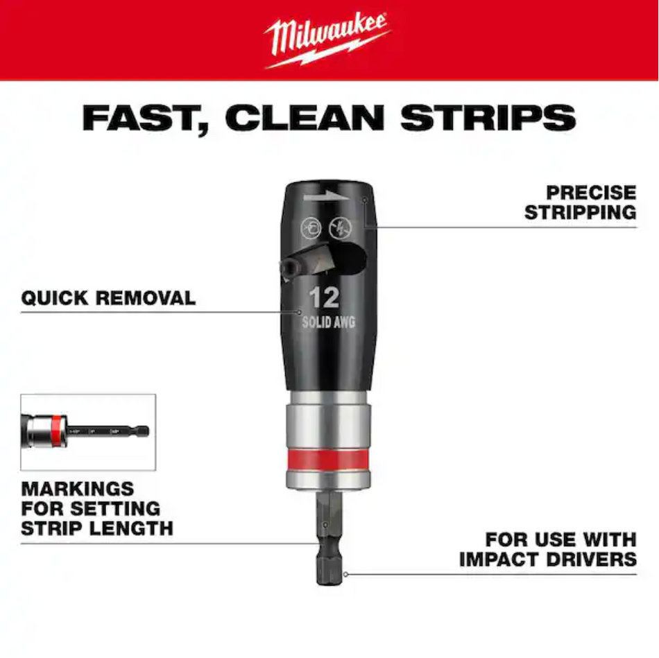 Milwaukee 48-32-6405 Solid Wire Stripper Set, 2pc