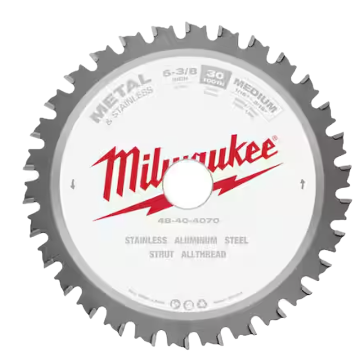 Milwaukee 48-40-4070 - 5-3/8" x 30 Teeth Metal & Stainless Cutting Circular Saw Blade
