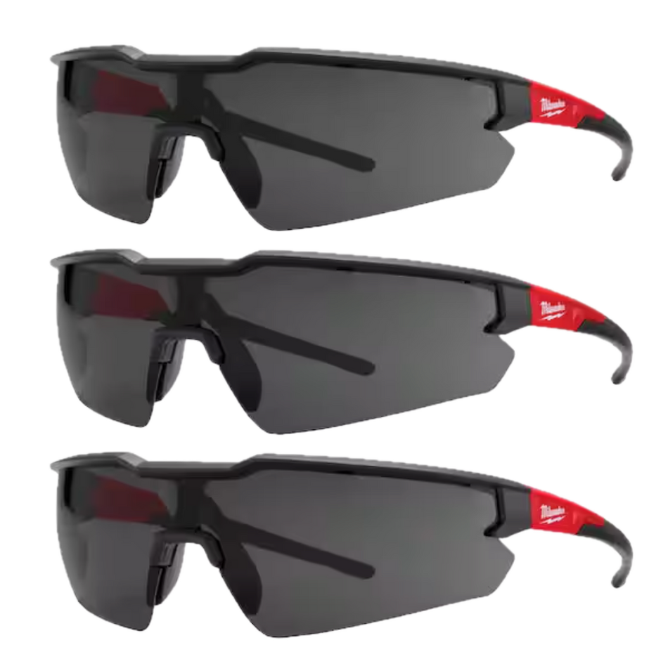 Milwaukee 48-73-2054 Safety Glasses - Tinted Anti-Scratch Lenses, 3pk