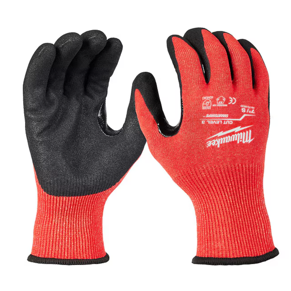 Milwaukee Cut Level 3 Nitrile Dipped Gloves - Multiple Sizes