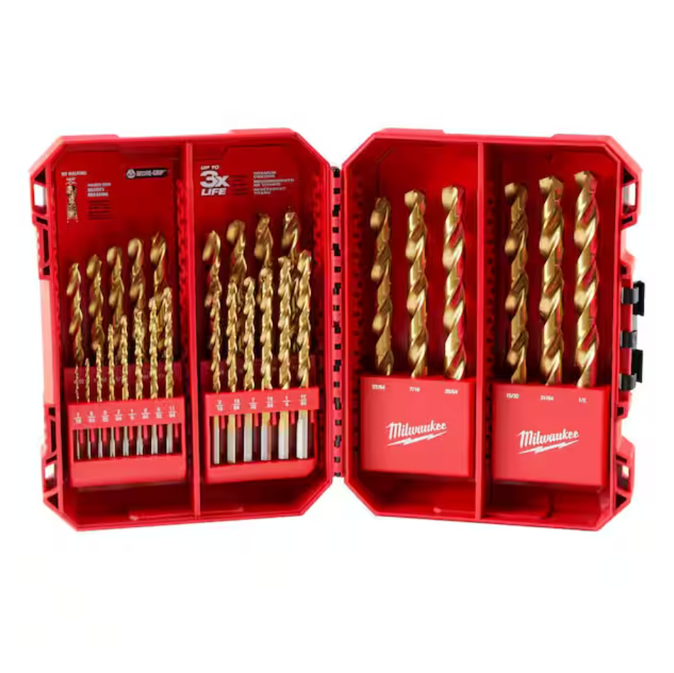 Milwaukee 48-89-0012 - 29PC THUNDERBOLT® Titanium Drill Bit Set